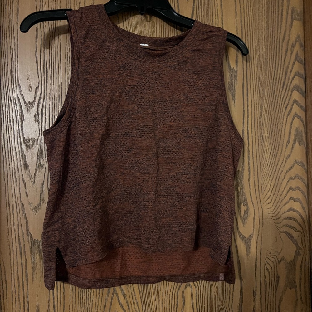 lululemon athletica Brown and Orange Sleeveless Top